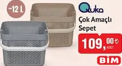 QUKA ÇOK AMAÇLI SEPET 12 L